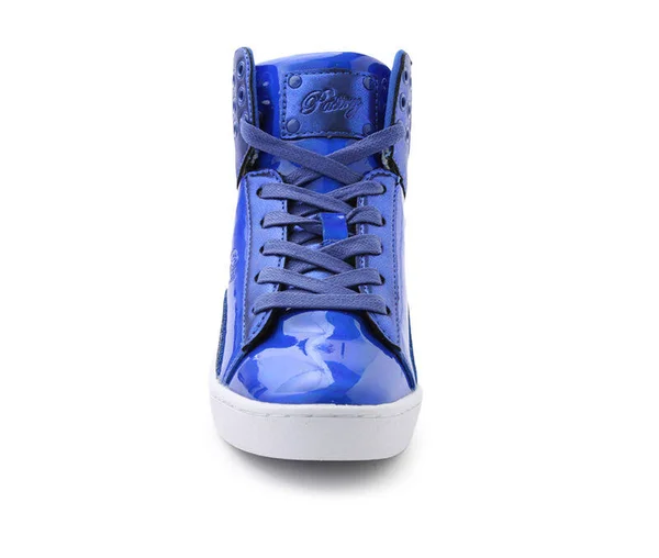 Women's Pastry Pop Tart Glitter High Top Sneaker, Size: 10, Blue