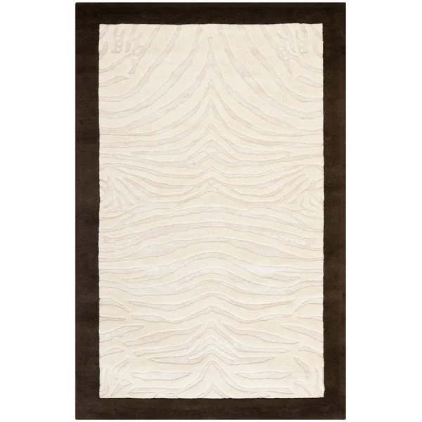 Safavieh Soho Rug SOH443A Ivory, Espresso, 2& 6x22 x 8&