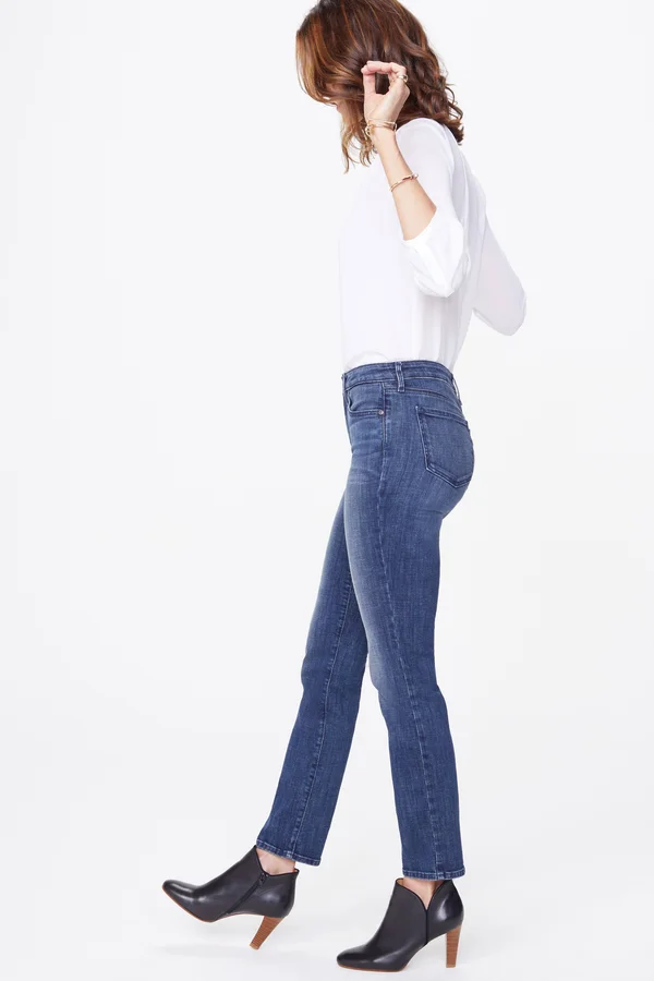Nydj Womens Sheri Slim Fit Jeans, Blue, 18, Women's