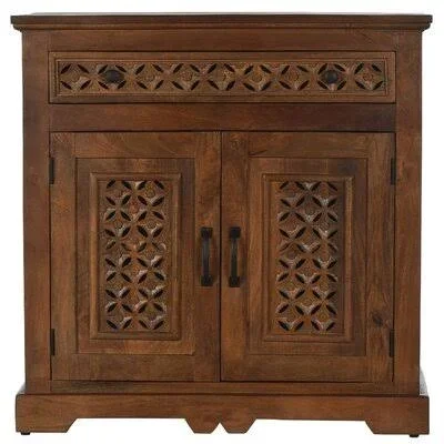Chevell 2 Door Accent Cabinet Bungalow Rose Color: Mango