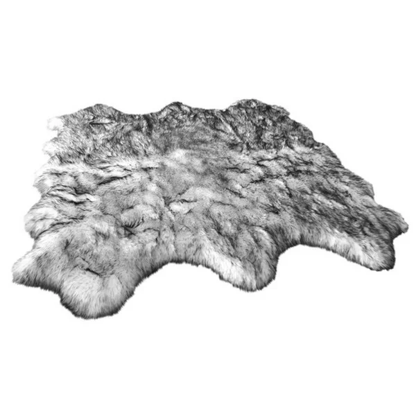 Ovella Home Premium Luxurious Faux Sheepskin 6-Pelt Plush Shag Area Rug - 6' x 6' - 6' x 6' - White