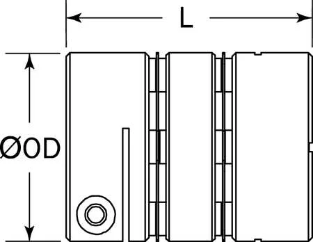 Ruland Manufacturing DCD26-8-8-A Coupling - Double Disc, Bore 1/2x1/2 in