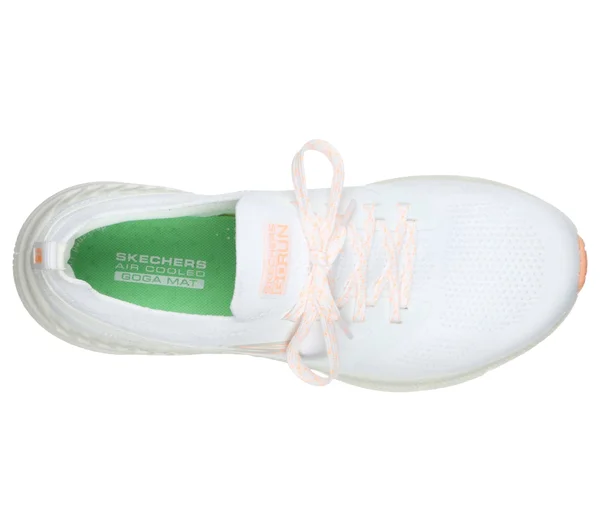 Skechers Women's GOrun Smart Hyper Sneaker, White/Orange