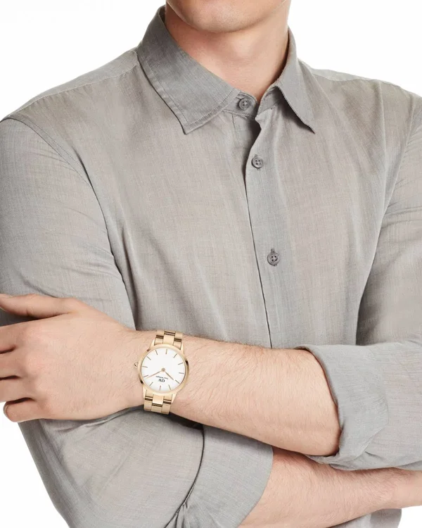 Daniel Wellington Rose Gold Black Iconic Link 36mm