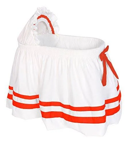 Baby Doll Bedding Modern Hotel Style II Bassinet Skirt, Lavender