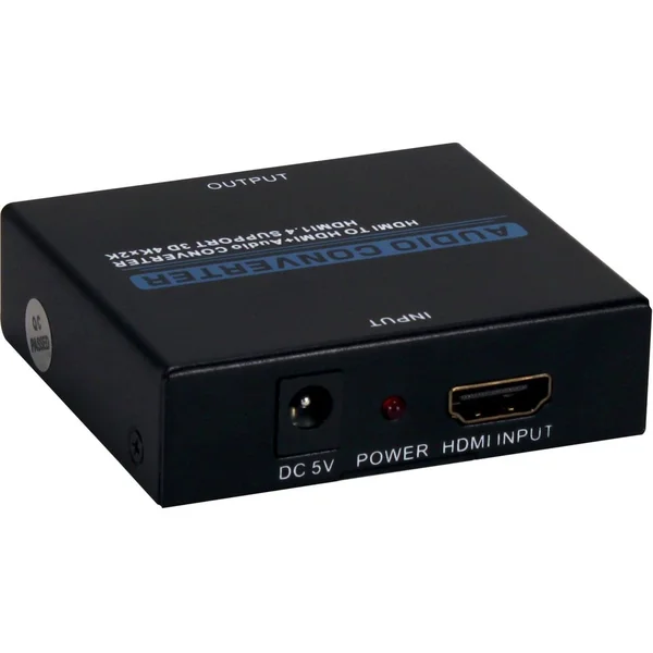 QVS HDMI 4K Audio De-Embedder-Extractor with HDMI Pass Through Port