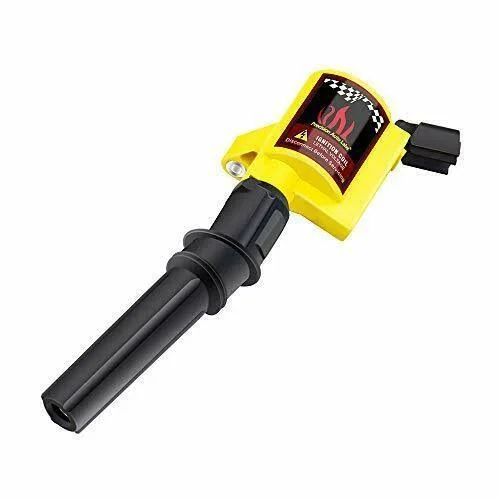 Big Autoparts Dg508 Ignition Coil 8 Pack High Energy Curved Boot Ignition Coil Pack for Ford Lincoln Mercury 4.6L 5.4L V8 Compat