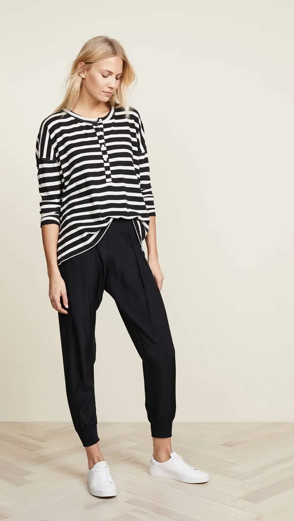 ATM Anthony Thomas Melillo Silk Pull on Pants Black Xs