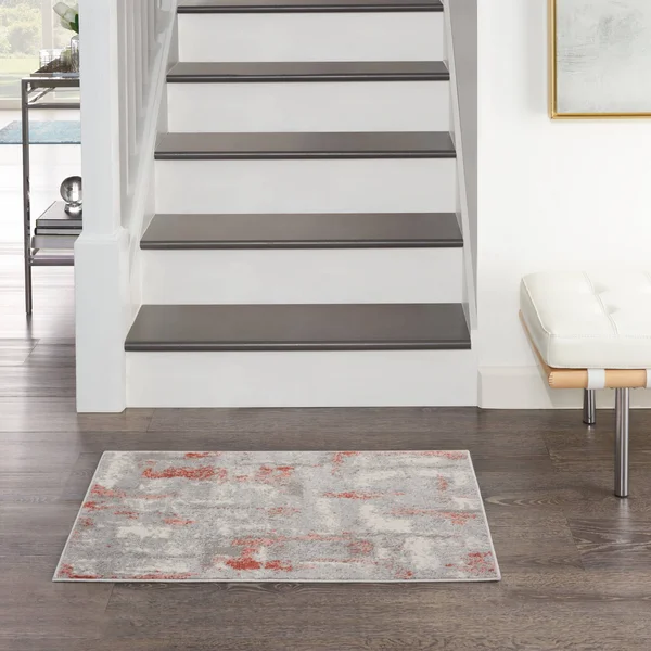 Nourison Elation ETN06 Area Rug, Grey Brick, 9& x 12&
