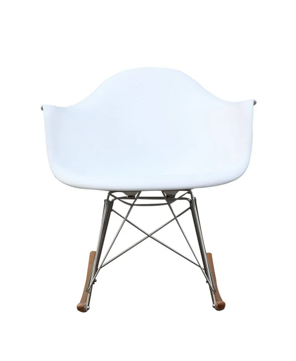Fine Mod Imports Light Blue Rocker Arm Chair