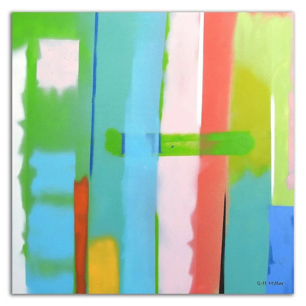 18x22 x 18x22 Urban Summer 12 by Gill Miller Print on Canvas