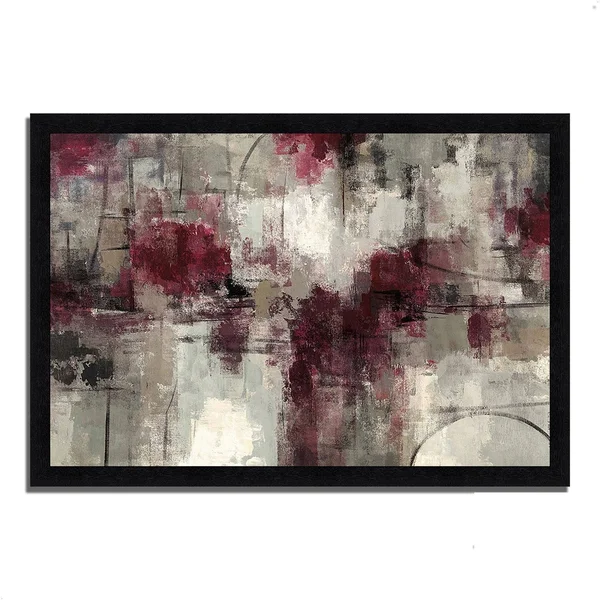 Tangletown Fine Art 22x22 x 32x22 Stone Gardens by Silvia Vassileva Framed Painting Print