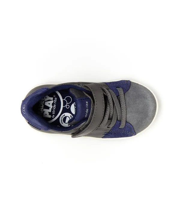 Stride Rite M2P Maci (Toddler) Grey/Navy, Toddler Boy's, Size: 5
