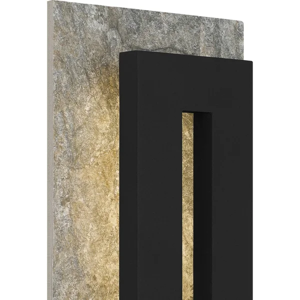 Quoizel Tate LED Outdoor Wall Lantern - Earth Black - TTE8308EK