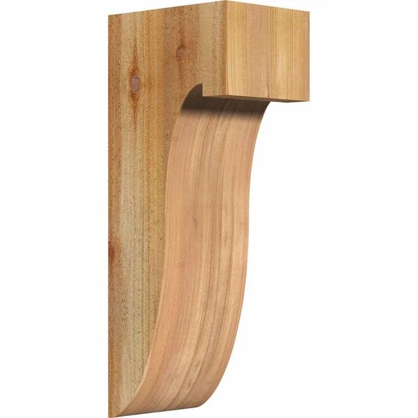 Ekena Millwork COR06X08X20DEL00RWR 6x22W x 8x22D x 20x22H Del Monte Rough Sawn Corbel - Western Red Cedar