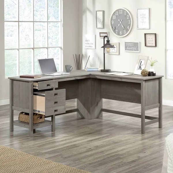 Sauder Cottage Road L Shaped Computer Desk in Mystic Oak - 428224