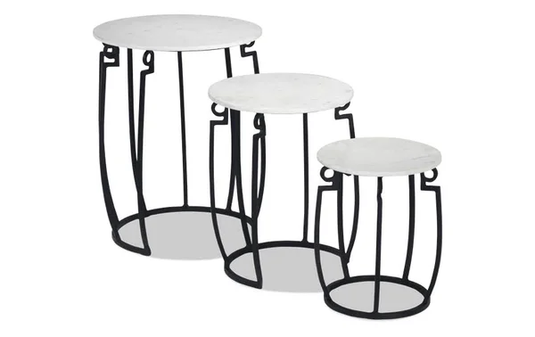 Marble Nesting Tables, Transitional Nesting Tables by Bob&s Discount Furniture