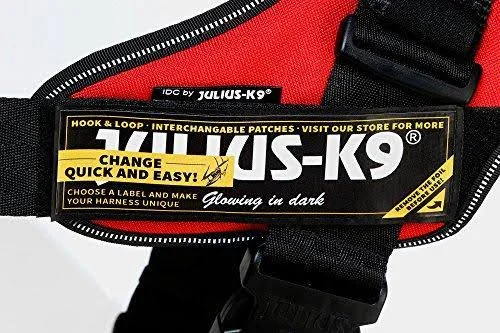 Julius-K9 - 16IDC-FARNE-MM, IDC Powerharness, Dog Harness, Size: Mini-Mini, Jeans with Neon Edge