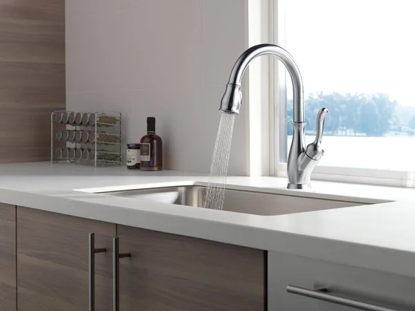 Delta Faucet 9178-AR-DST Leland Single Handle Pull-Down Kitchen with Magnetic