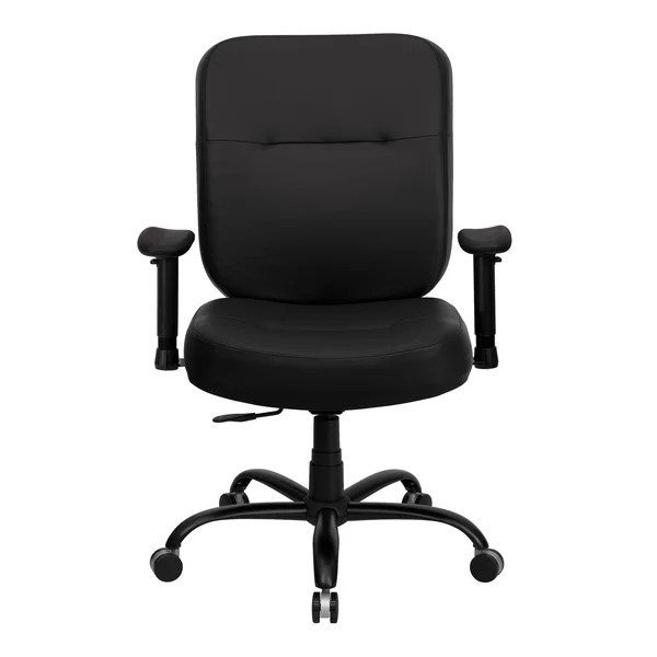 Lancaster Home Big and Tall Black Leather Office Chair