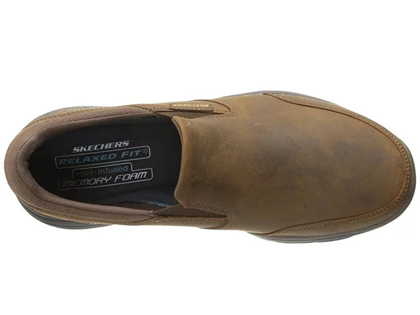 Men's Skechers Relaxed Fit Glides Calculous Slip-On - Brown - Size 12