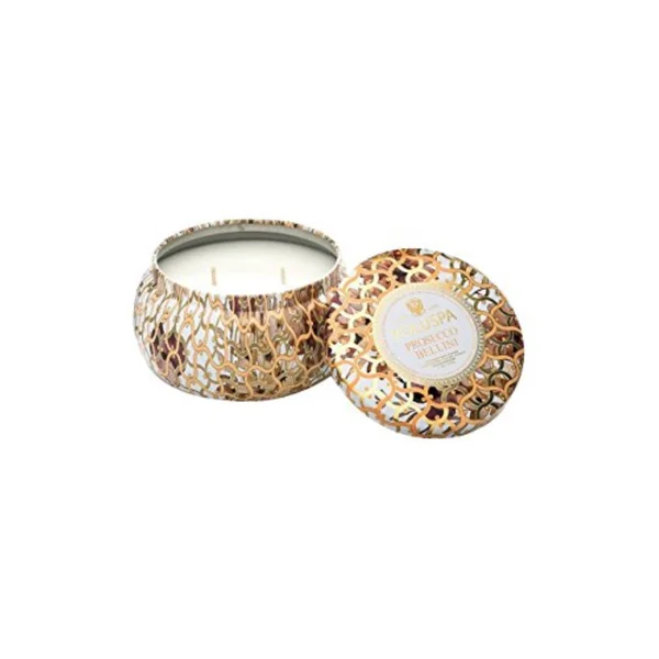 Voluspa Prosecco Bellini 2 Wick Maison Metallo Candle 11 oz
