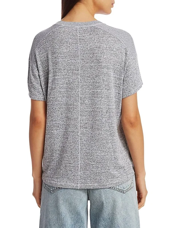 Rag & Bone Women's Avryl V-Neck T-Shirt 0400012129014 - Large - Light Heather Grey
