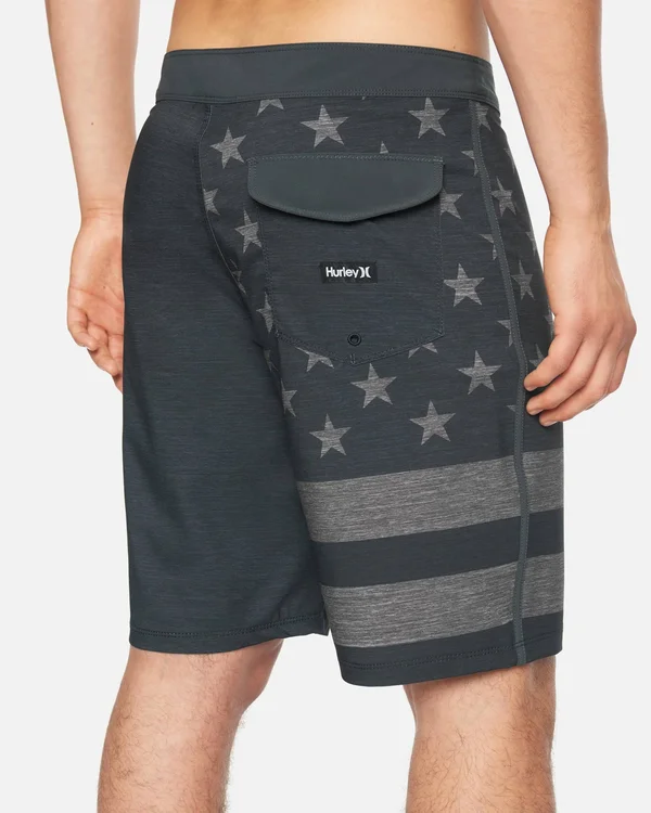 Hurley Men's Phantom Patriot 20x22 Board Shorts - Black