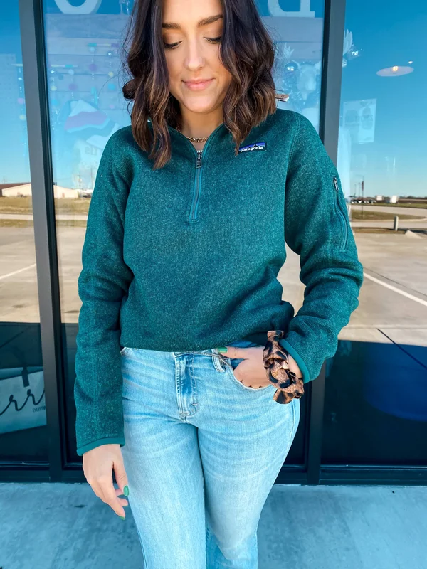 Patagonia Better Sweater 1/4 Zip Women's - Piki Green - Medium