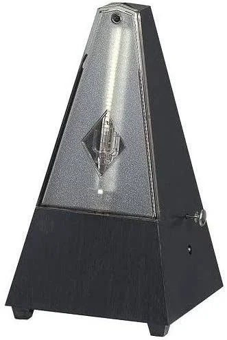 Wittner 816k Pyramid Shape Metronome with Bell - Black