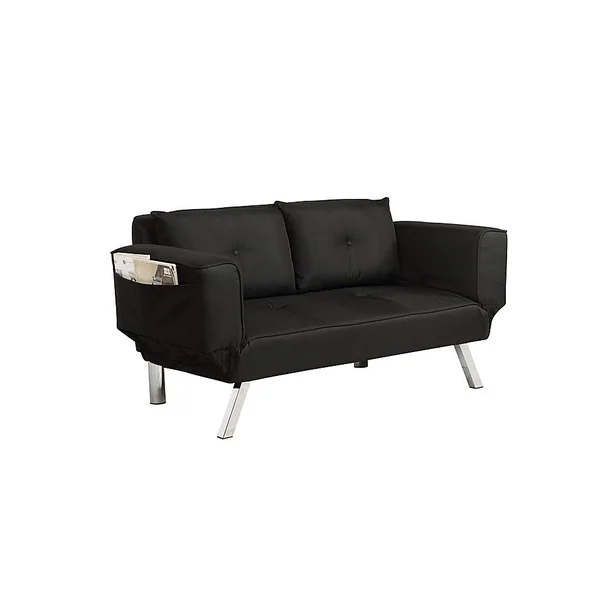 Serta Morris Convertible Sofa - Size null, Black