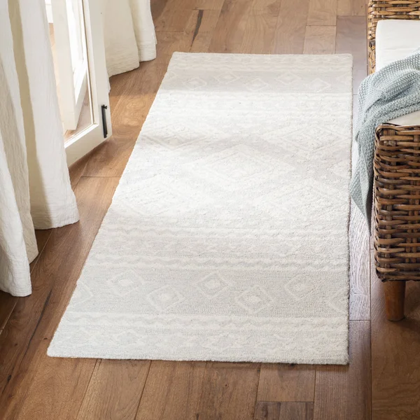 Safavieh Micro-Loop MLP501G 5&0x22 x 5&0x22 Round Grey - Ivory Area Rug