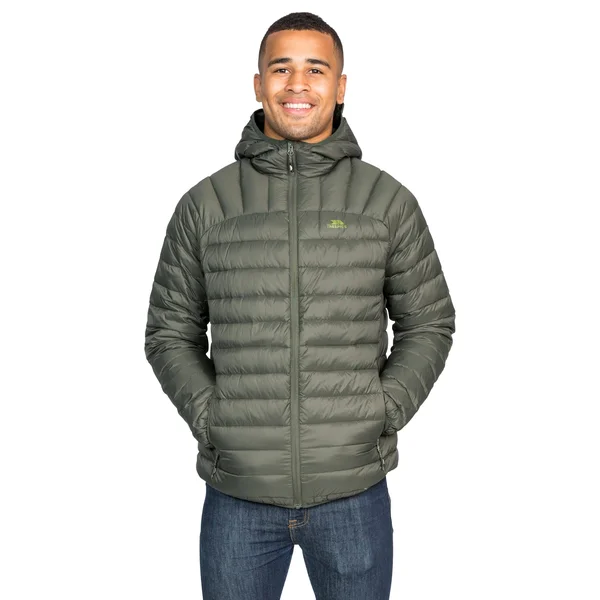 Trespass Mens Romano Down Jacket, Xs, Olive