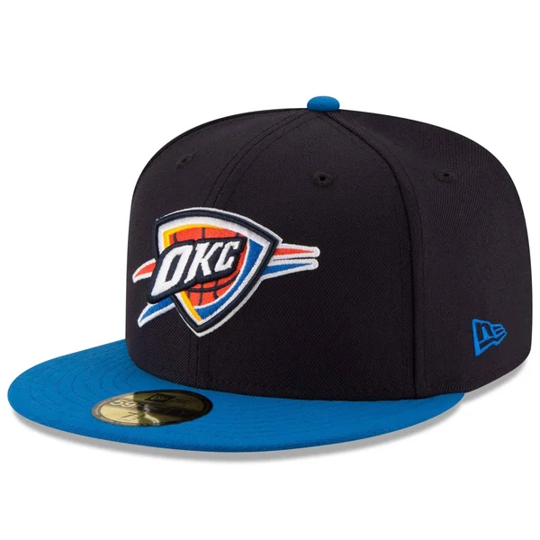 New Era Oklahoma City Thunder 59FIFTY Fitted Hat - Navy & Blue - 7 - 7
