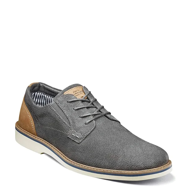 Nunn Bush Barklay Oxford, Men's, Grey, Size 14, Oxfords