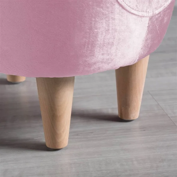 Christopher Knight Home Burton Velvet Pig Ottoman - Pink