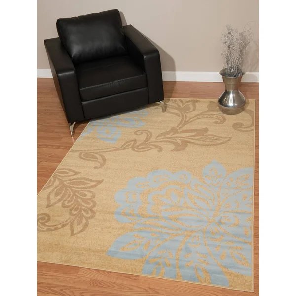 United Weavers Dallas Trouseau 7&10x22 x 10&6x22 Blue (851-10860) Area Rug
