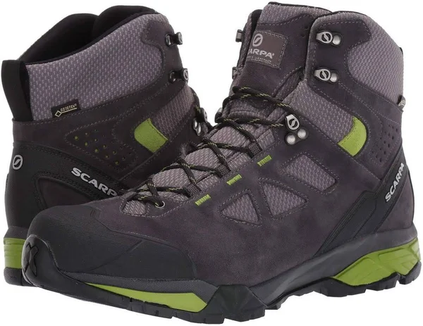 Scarpa Men's ZG Lite GTX Boot - 42 - Dark Grey/Spring
