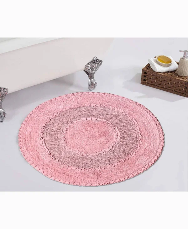 Home Weavers Radiant Round Shape 22x22 x 22x22 Bath Rug - Pink