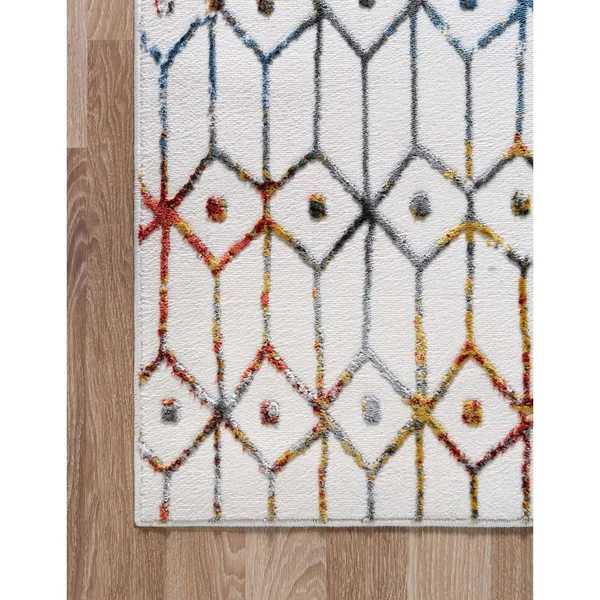Unique Loom Matrix Trellis Diamonds Rug, 9& x 12&, Gray