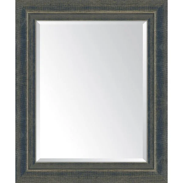 Melissa Van Hise Medium Rectangle Indigo Beveled Glass Classic Mirror (30 in. H x 36 in. W)