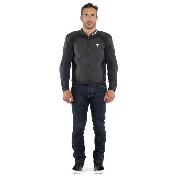 Dainese Intrepida - Leather Jacket Perforated - Matt-Black/Matt-Black/Matt-Black - 52