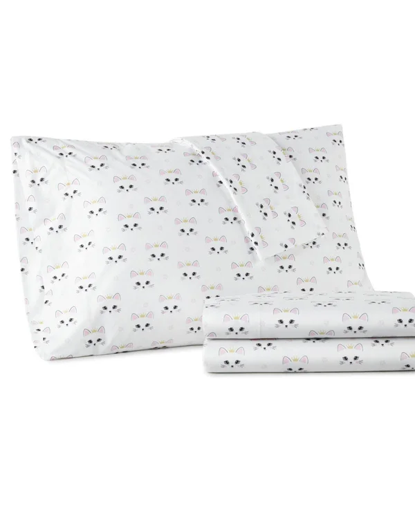 Micro Flannel Printed Sheet Set King Enchantment Rose