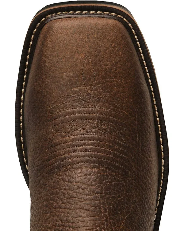 Justin Men's Copper Kettle Stampede Steel Toe Work Boots, Brown