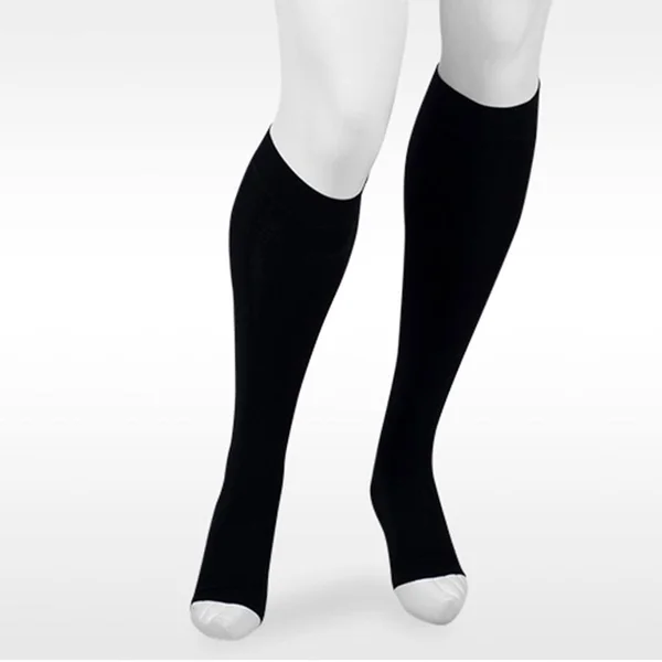 Juzo Assist 20-30 mmHg Open Toe Knee High III, Short, Black