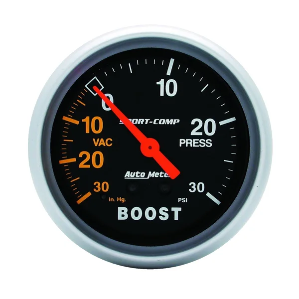 Autometer 3403 Sport-Comp Mechanical Boost/Vacuum Gauge