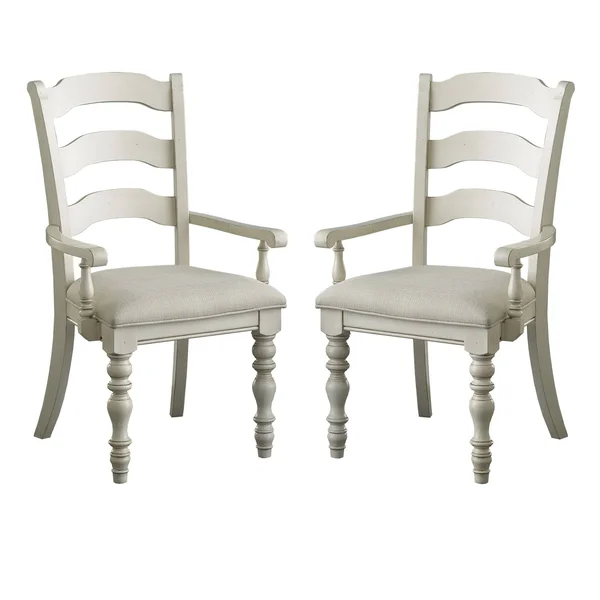 Hillsdale Furniture Pine Island Ladder Back Arm Chair (Set of 2)