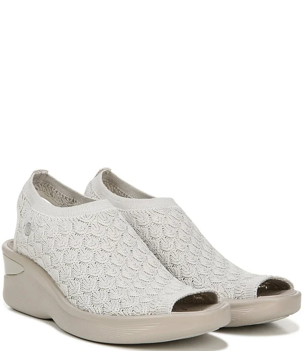 Bzees Women's Secret Wedge Sandal - Sand Crochet, 9.5