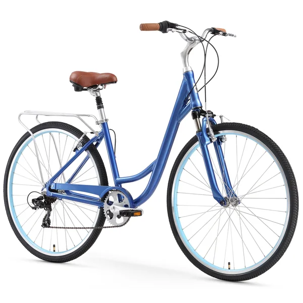 sixthreezero Body Ease Women's 26x22 21-Speed Comfort Bicycle in Cream
