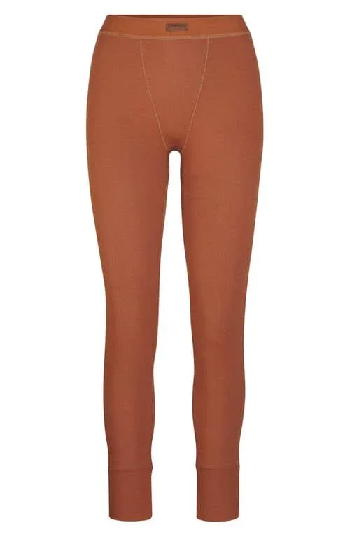 Plus Size Women's SKIMS Rib Leggings, Size 3 x - Brown